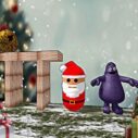Santa Claus Meet Grimace 3 santa claus meet grimace 1